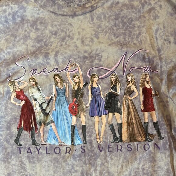 Taylor Swift Eras Tour Taylor's Version Speak Now Tie Dye Graphic Size XS - Picture 2 of 7